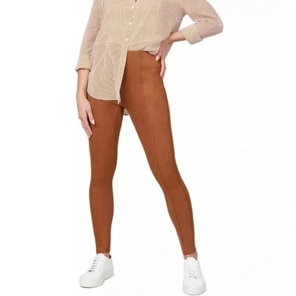 SPANX | Women’s Faux Suede Leggings Size Small - Picture 1 of 8